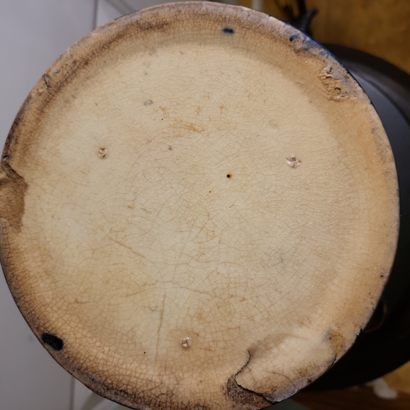 Antique Old Sleepy Eyed Joe Blue & White Ironstone Pitcher 1900. - Picture 10 of 11